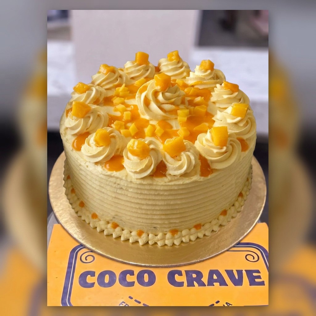 Mango Cream Rosette Cake in Lahore Mango Cream Rosette Cake in Lahore — CocoCrave Lahore