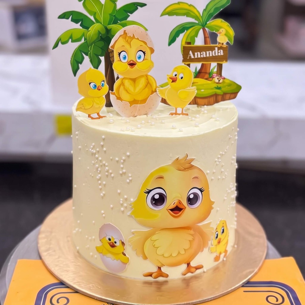Cream Duck First Birthday Cake in Lahore Cream Duck First Birthday Cake by CocoCrave.pk in Lahore