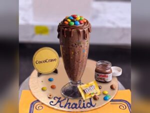 Crushed M&Ms Nutella Shake in Lahore by CocoCrave.pk in Lahore