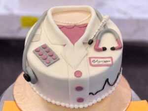 Doctor Coat Cake with Stethoscope in Lahore