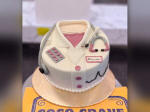 Doctor Coat Cake with Stethoscope in Lahore