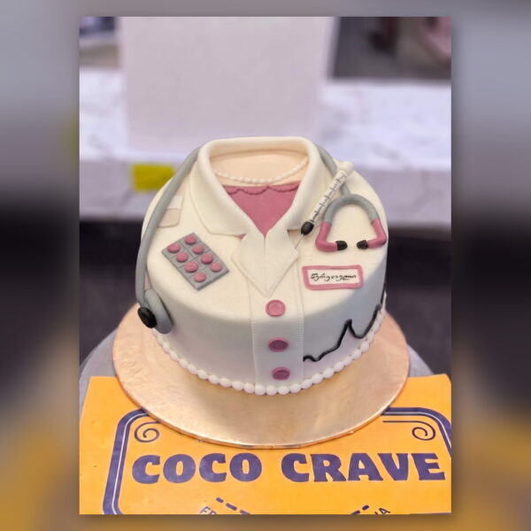 Doctor Coat Cake with Stethoscope in Lahore — delivered in Lahore