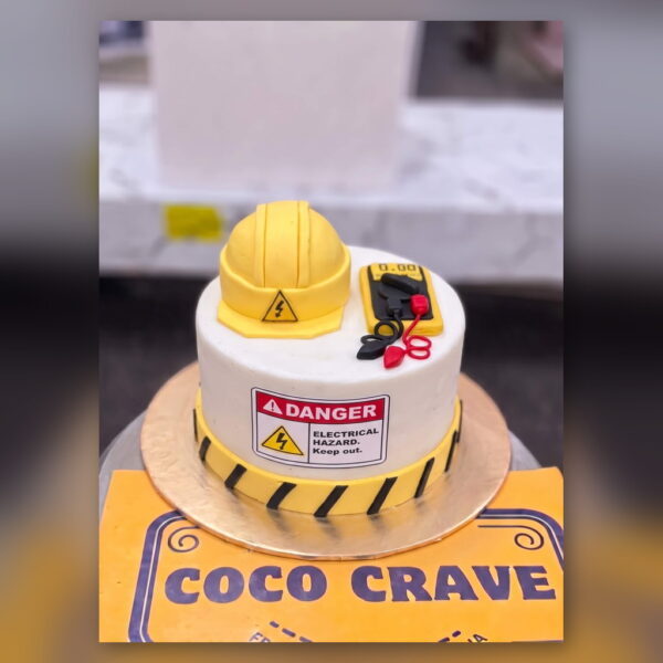 Electrician Cake with Hard Hat and Tools in Lahore — delivered in Sabzazar, Lahore
