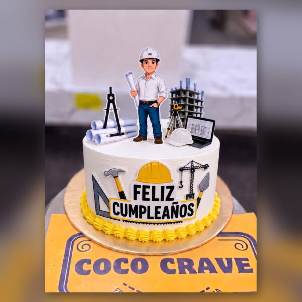 Engineer Cake with Hard Hat and Blueprints in Lahore — delivered in Lahore
