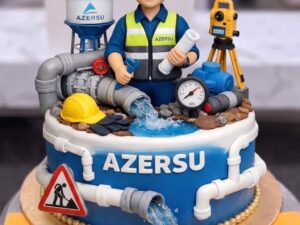 Engineer Cake with Pipes and Tools in Lahore