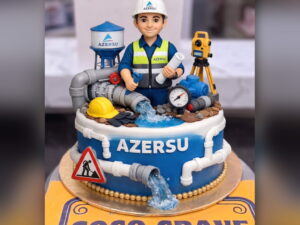 Engineer Cake with Pipes and Tools in Lahore