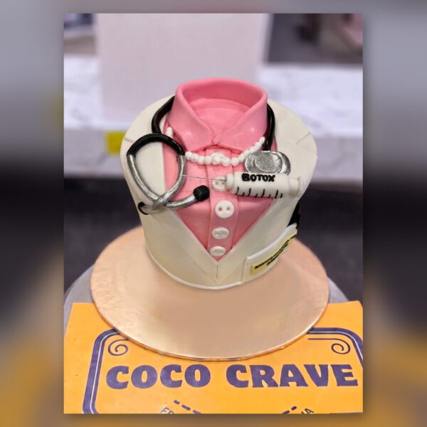 Female Doctor Coat Cake in Lahore — delivered in Lahore