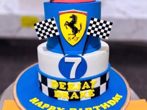 Ferrari Blue Race Cake in Lahore