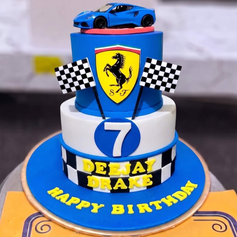 Ferrari Blue Race Cake in Lahore
