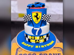 Ferrari Blue Race Cake in Lahore — CocoCrave.pk Lahore