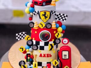 Ferrari Race Car Cake in Lahore