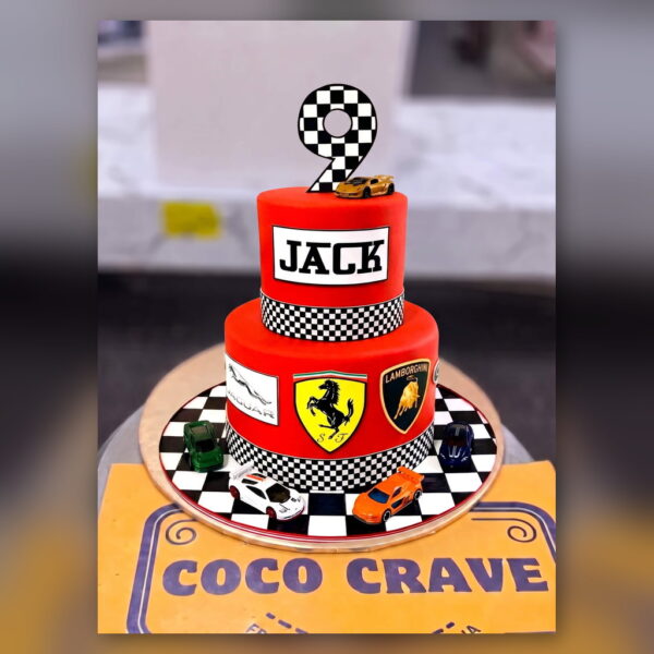 Ferrari Two Tier Cake in Lahore — delivered in Lahore