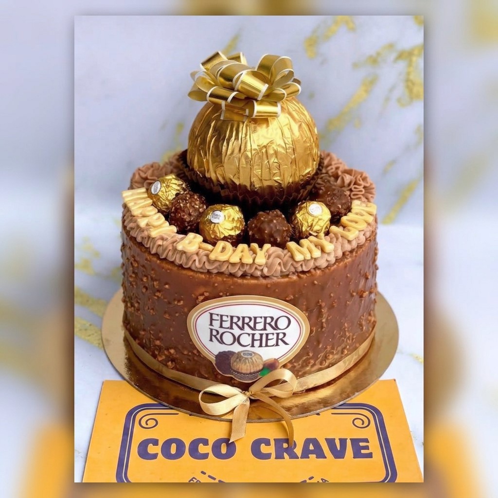 Ferrero Rocher Gift Birthday Cake in Lahore Ferrero Rocher Gift Birthday Cake in Lahore — CocoCrave Lahore