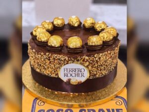 Ferrero Rocher Nut Crunch Cake in Lahore