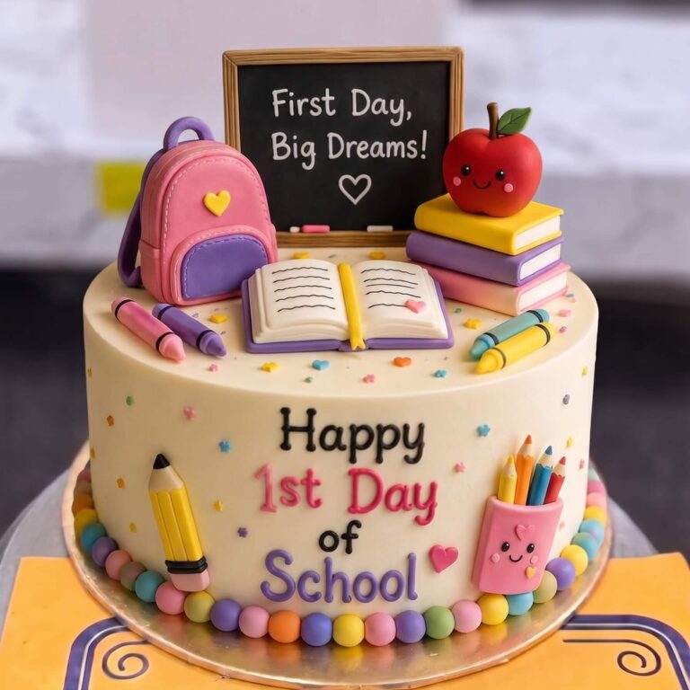 First Day of School Cake in Lahore