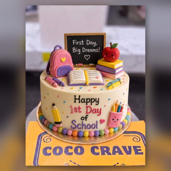 First Day of School Cake in Lahore — delivered in Sabzazar, Lahore