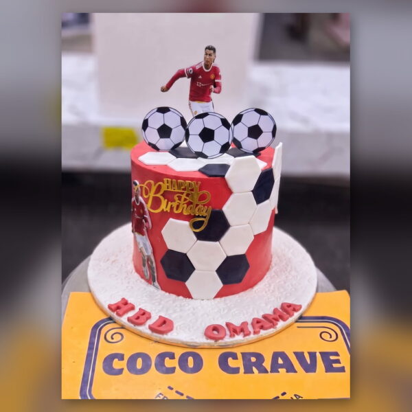 Football Ronaldo Cake in Lahore — delivered in Lake City, Lahore