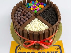Four-Topping Candy Chocolate Cake in Lahore