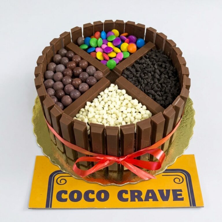 Four-Topping Candy Chocolate Cake in Lahore