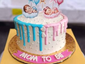 Gender Reveal Mom to Be Cake in Lahore