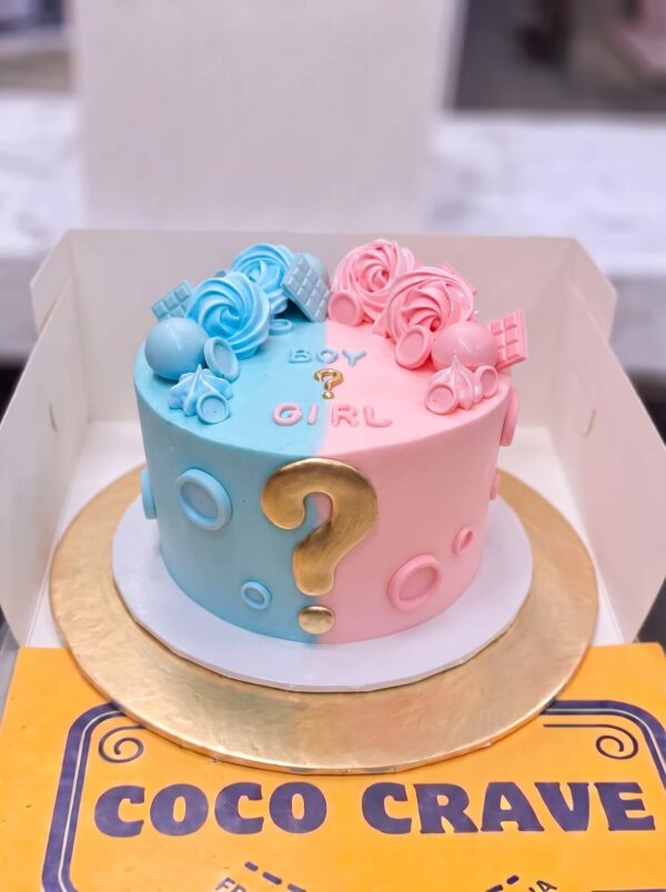 Boy or Girl Question Mark Cake in Lahore — delivered in Lahore
