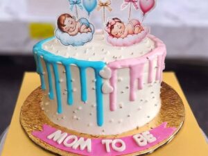 Gender Reveal Mom to Be Cake in Lahore