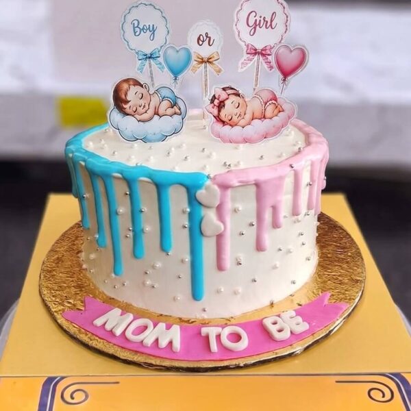 Gender Reveal Mom to Be Cake in Lahore — delivered in Lahore