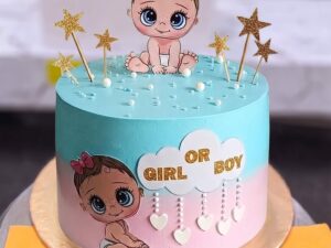 Girl or Boy Gender Reveal Cake in Lahore