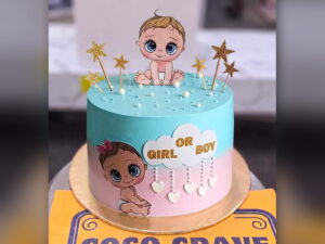 Girl or Boy Gender Reveal Cake in Lahore