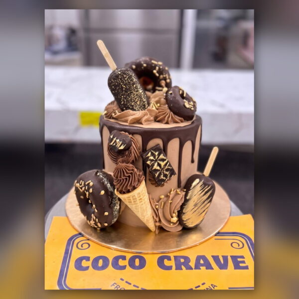 Golden Chocolate Coffee Cake in Lahore — delivered in Lahore
