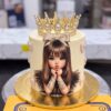 Golden Crown Cake for Girls by CocoCrave.pk in Lahore