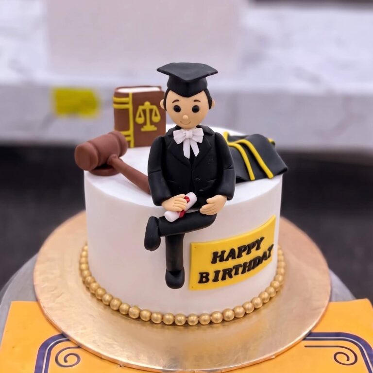 Graduation Day Cake with Books in Lahore