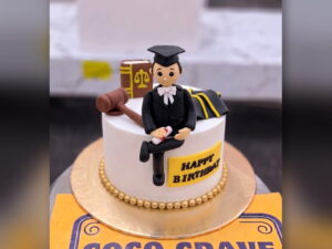 Graduation Day Cake with Books in Lahore
