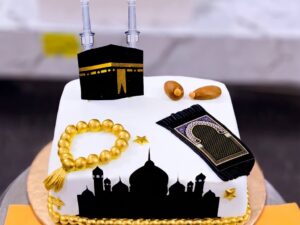 Hajj Mubarak Kaaba Cake in Lahore