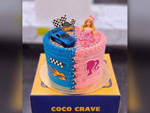 Half Car Half Barbie Cake in Lahore