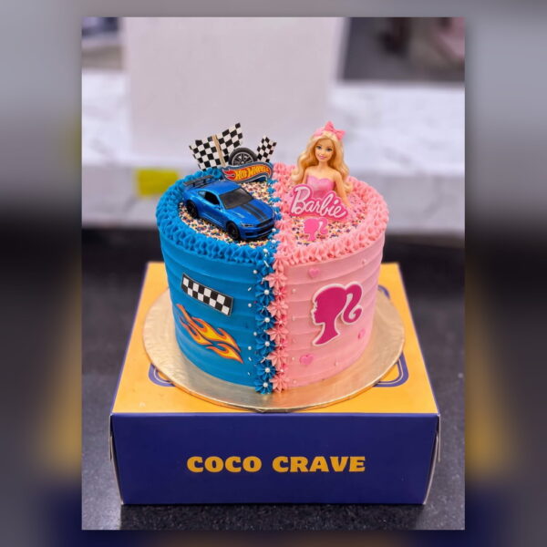 Half Car Half Barbie Cake in Lahore — delivered in Lake City, Lahore