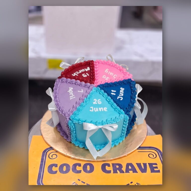 Heart Calendar Cake in Lahore
