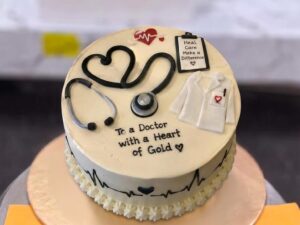 Heart of Gold Doctor Cake in Lahore
