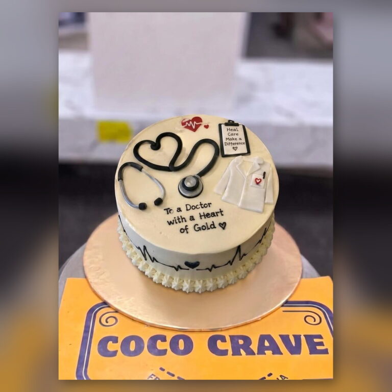 Heart of Gold Doctor Cake in Lahore