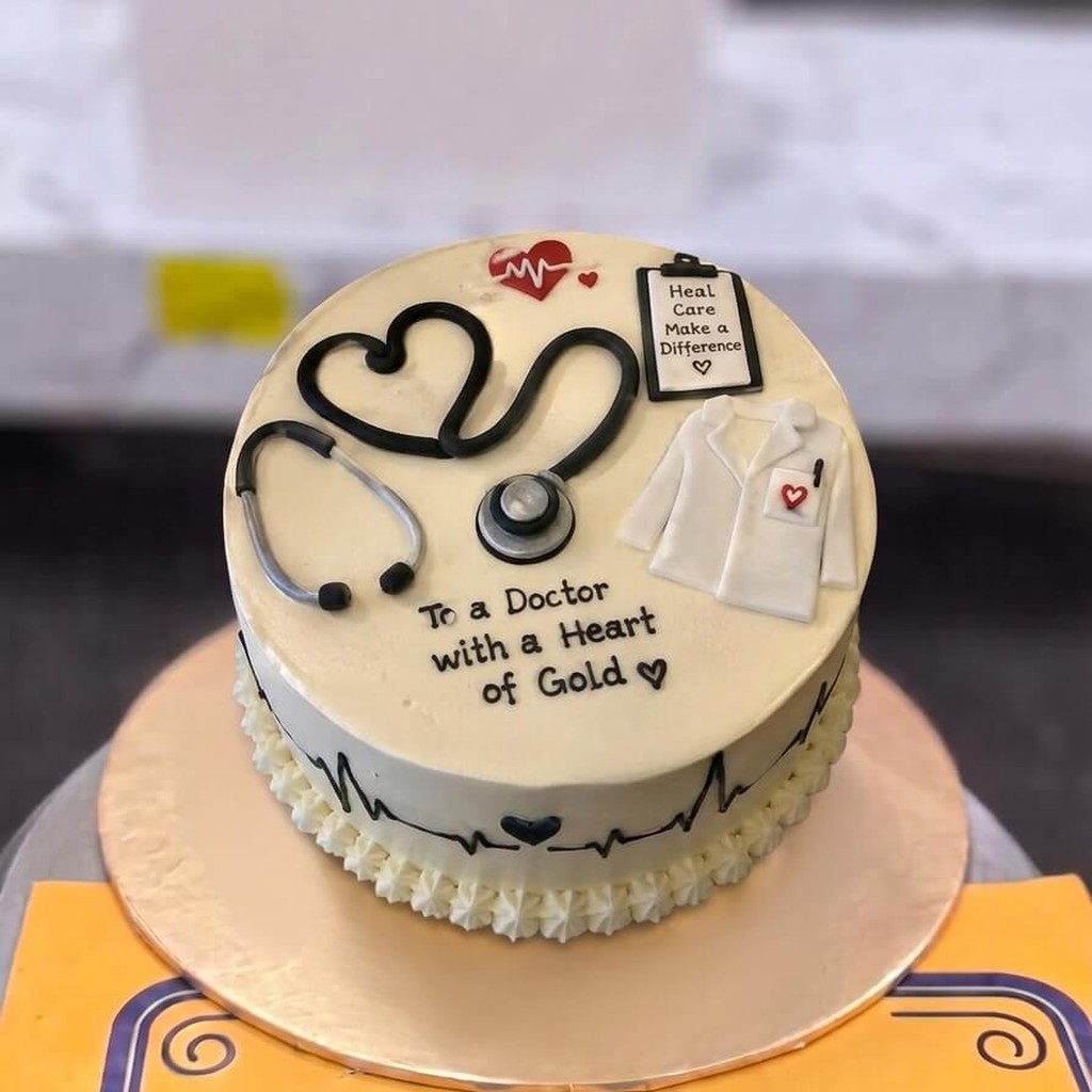 Heart of Gold Doctor Cake in Lahore Heart of Gold Doctor Cake — CocoCrave.pk Lahore