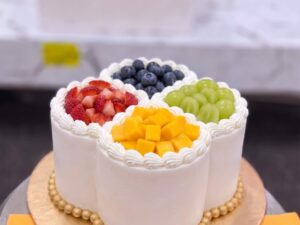 Heart Shaped Fresh Fruit Cake in Lahore