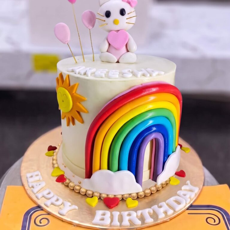 Hello Kitty Rainbow Cake in Lahore
