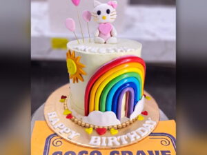 Hello Kitty Rainbow Cake in Lahore