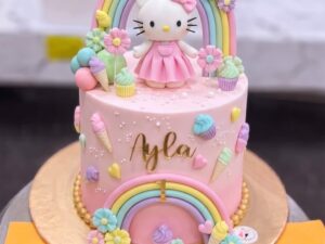 Hello Kitty Rainbow Cake in Lahore