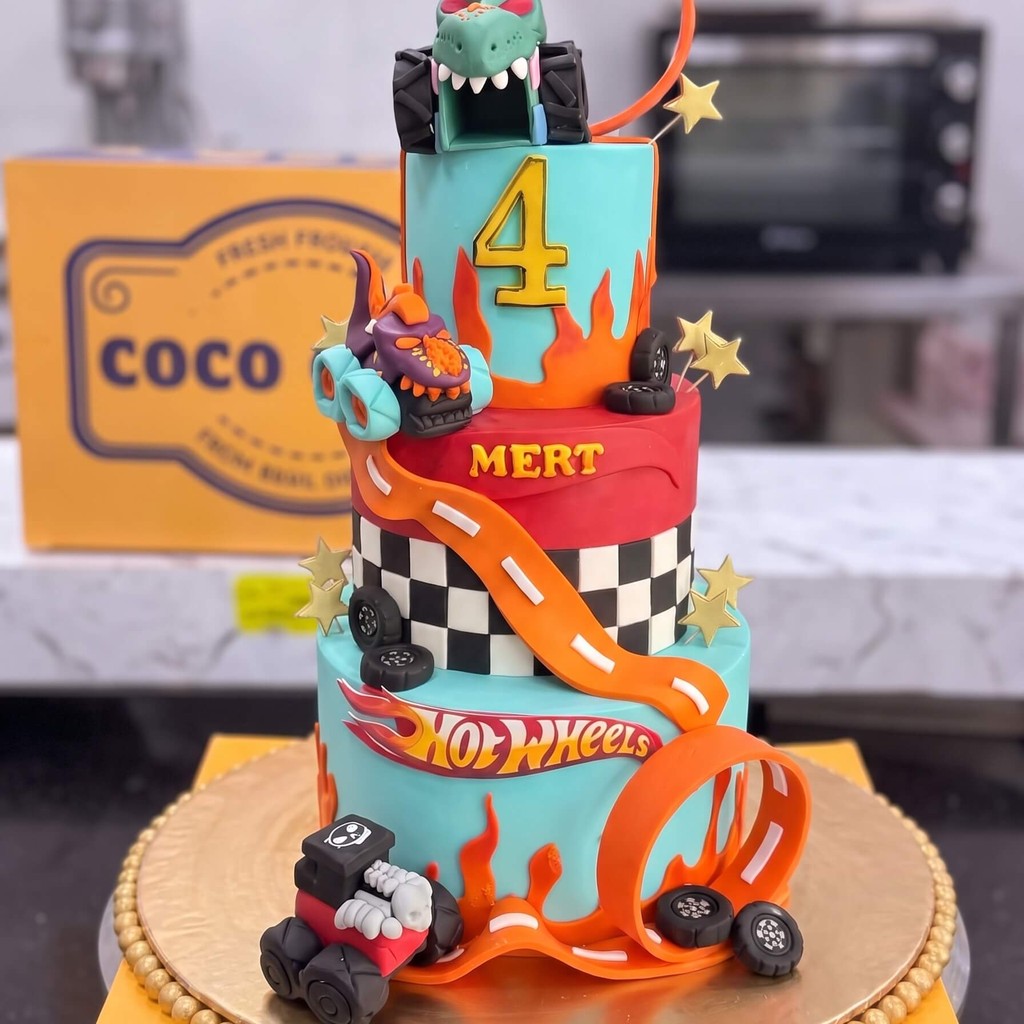 Hot Wheels Cake in Lahore Hot Wheels Cake — CocoCrave.pk Lahore