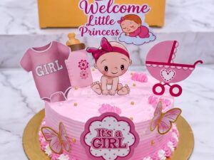 It's a Girl Baby Shower Cake in Lahore