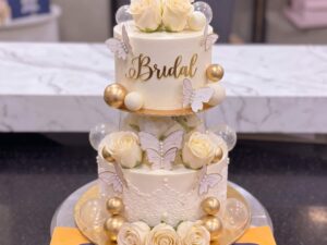 Ivory Pearl Two Tier Bridal Cake in Lahore