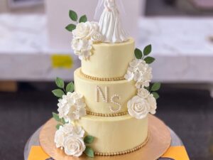 Ivory Rose Two Tier Bride Cake in Lahore
