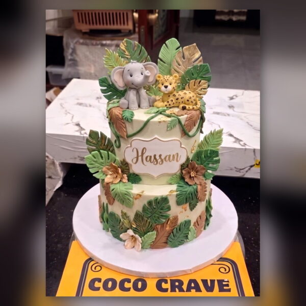 Jungle Safari Cake in Lahore — delivered in Eme Society, Lahore