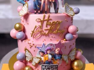 K-Pop Demon Hunters Cake in Lahore